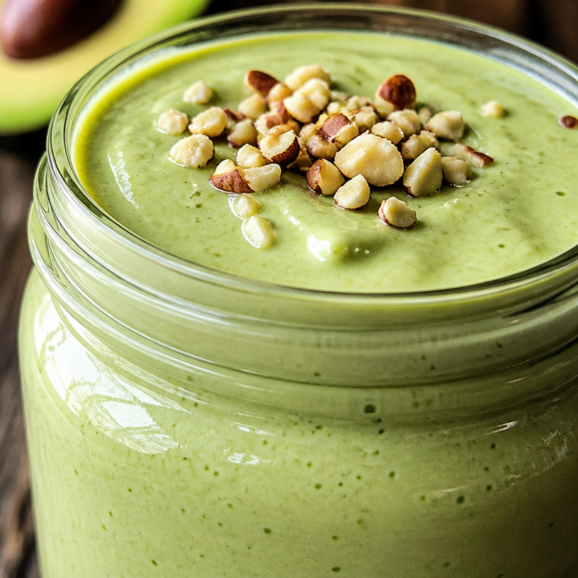 Velvety Green Avocado Smoothie