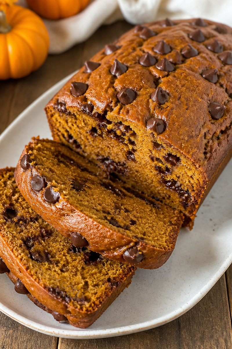 3 Ingredient Chocolate Chip Pumpkin Bread | Chocolate Chip Pumpkin Bread Cake Mixes, How to Make Pumpkin Bread with 2 Ingredients, Pumpkin Bread 3 Ingredients