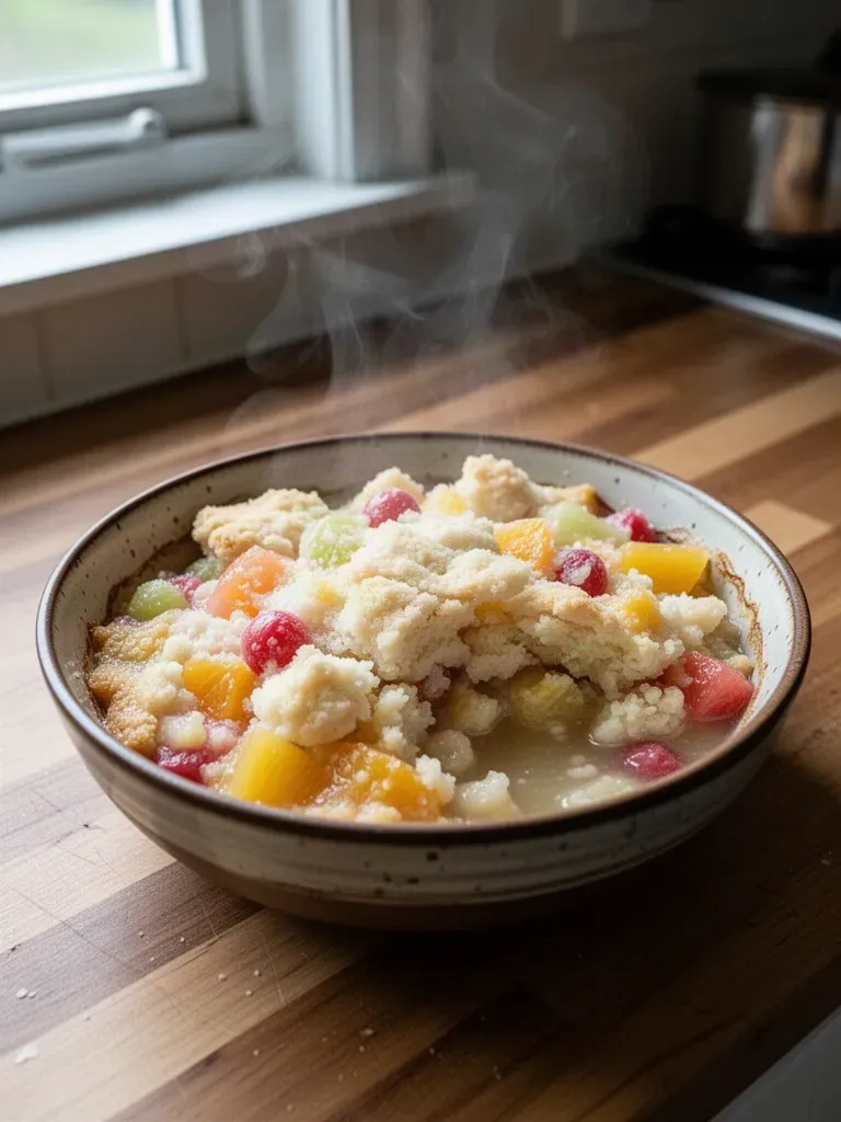Fruit Cocktail Cobbler