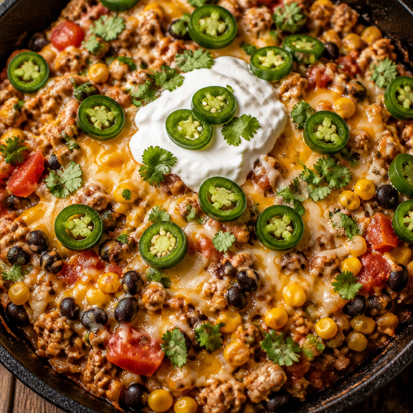 20-Minute Ground Turkey Taco Skillet