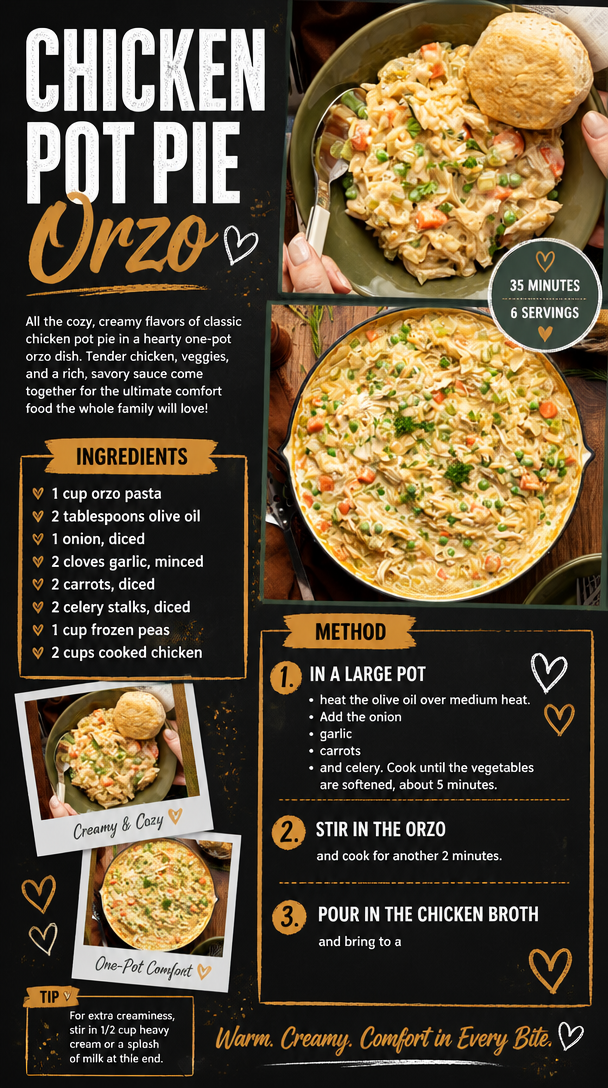 Chicken Pot Pie Orzo