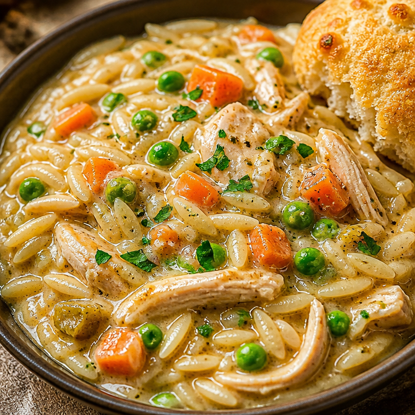 Chicken Pot Pie Orzo