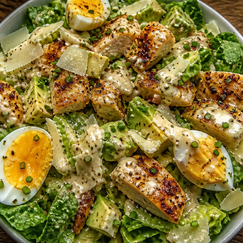 Low Carb Chicken Caesar Salad