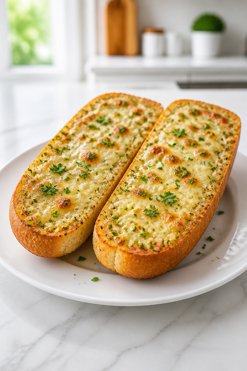 Cheesy Homemade Garlic Bread Recipe
