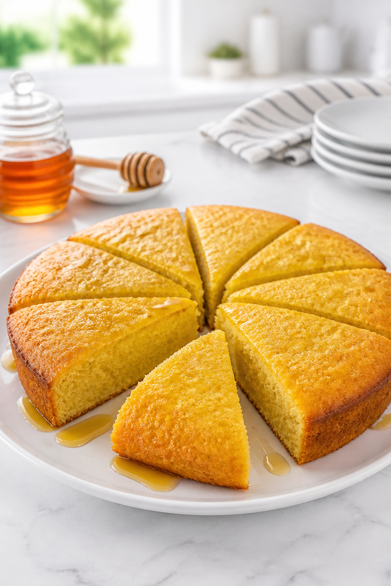 Sweet Homemade Buttermilk Cornbread Recipe