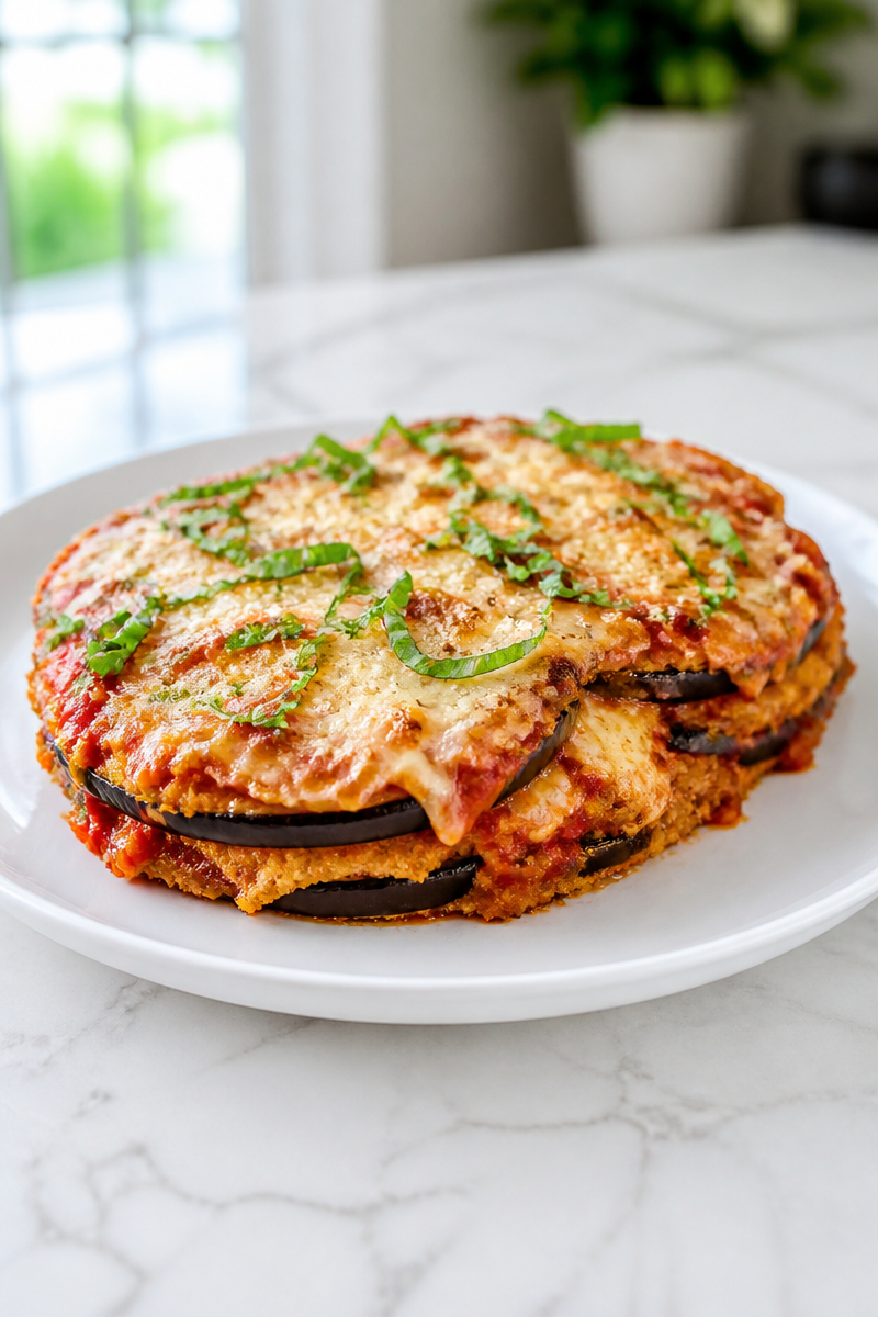 Classic Baked Eggplant Parmesan Recipe