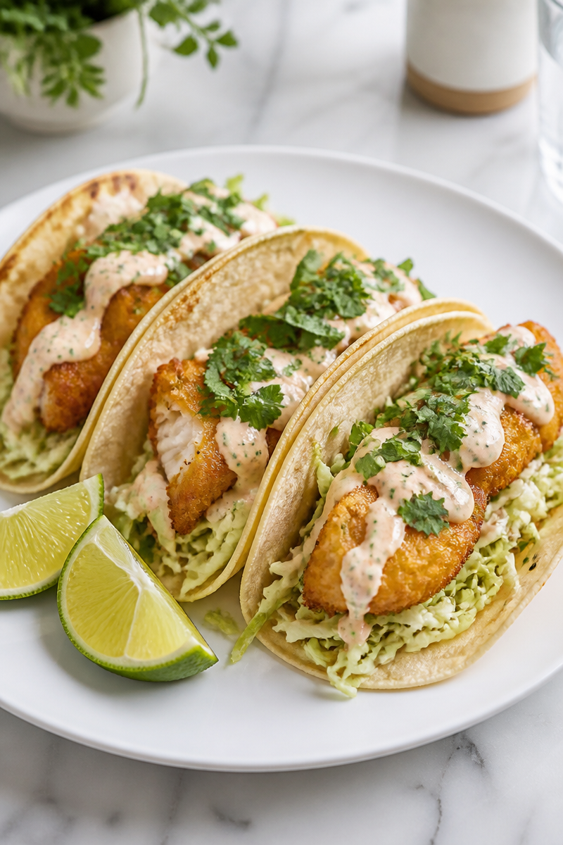 Crispy Baja-Style Fish Tacos Recipe