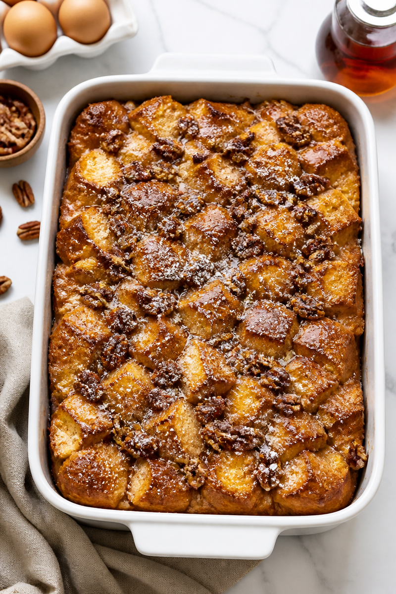 Overnight Christmas French Toast Casserole