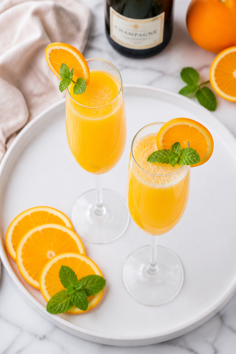 Classic Champagne Mimosa Brunch Cocktail