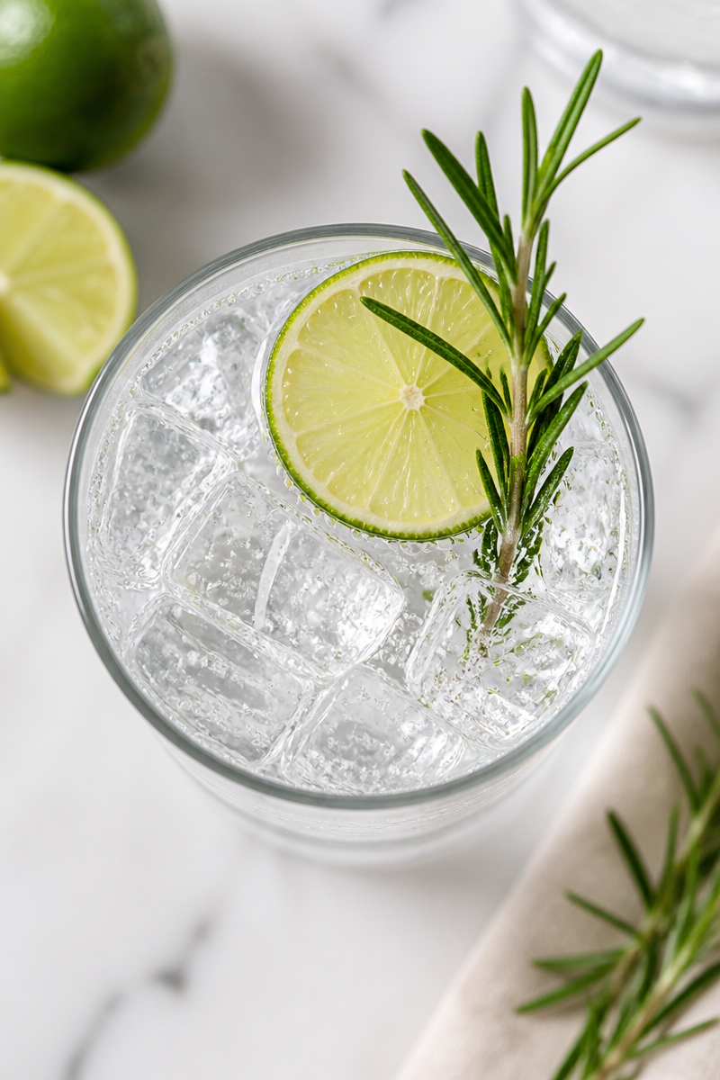 Classic Gin and Tonic Cocktail