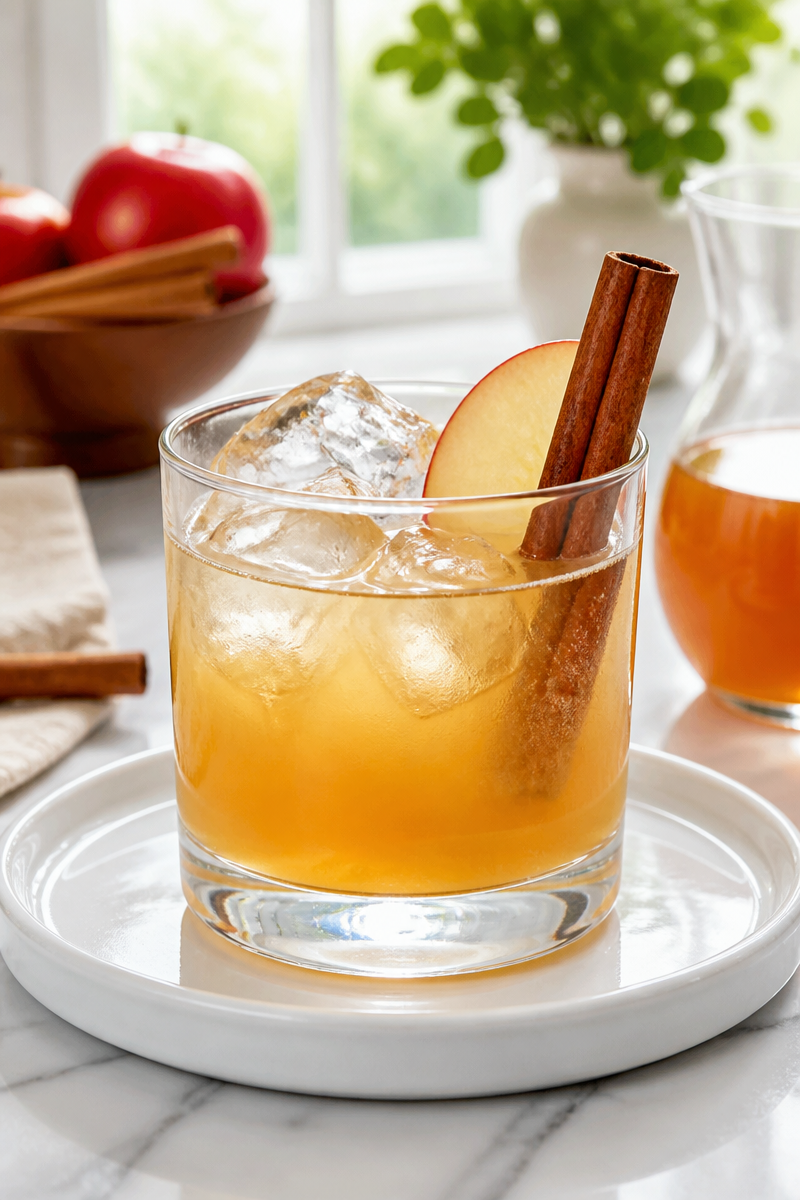 Spiced Apple Cider Vodka Cocktail