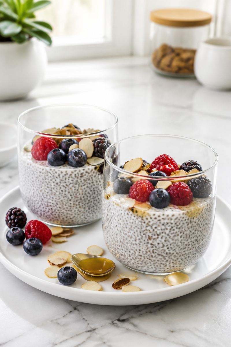 Overnight Vanilla Chia Seed Pudding