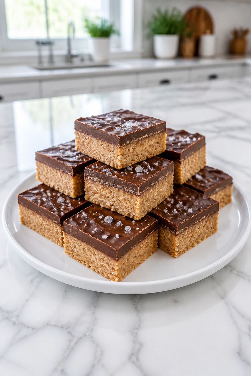 No-Bake Chocolate Peanut Butter Bars