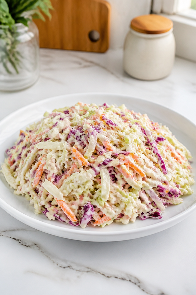 Classic Creamy Homemade Coleslaw Recipe