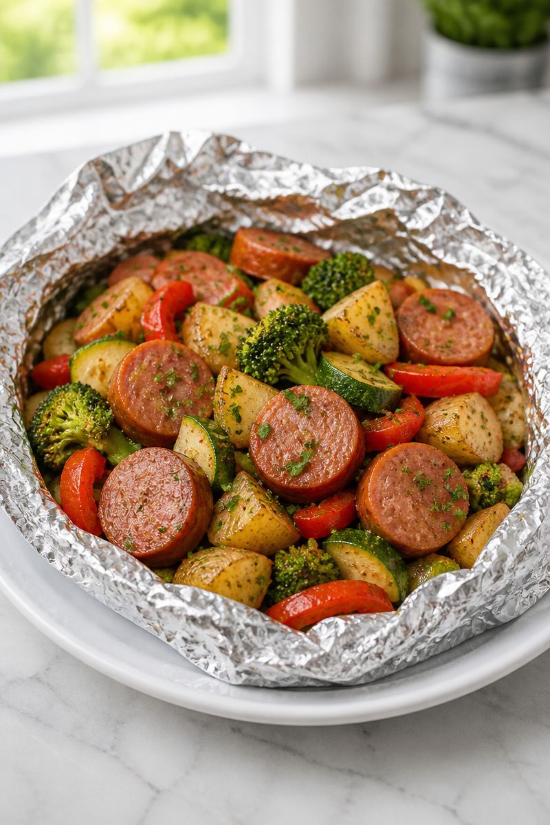 Easy Foil Packet Camping Dinner