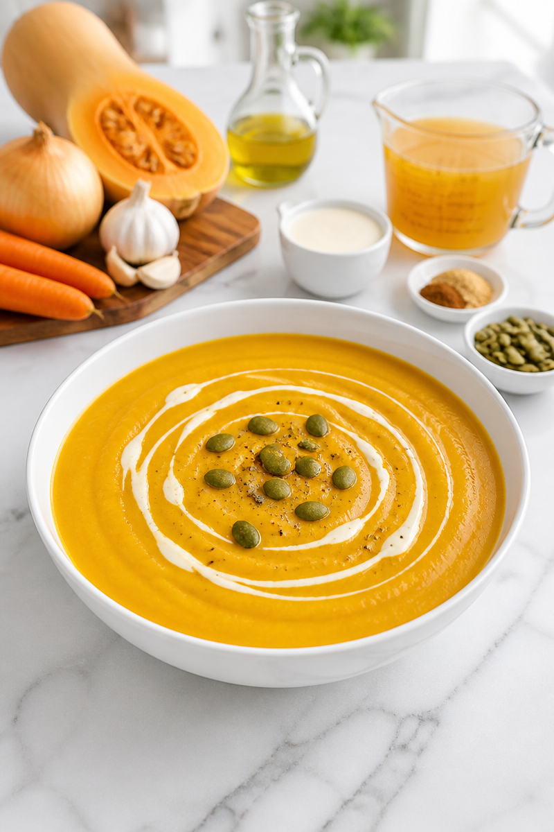 Roasted Butternut Squash Soup Recipe