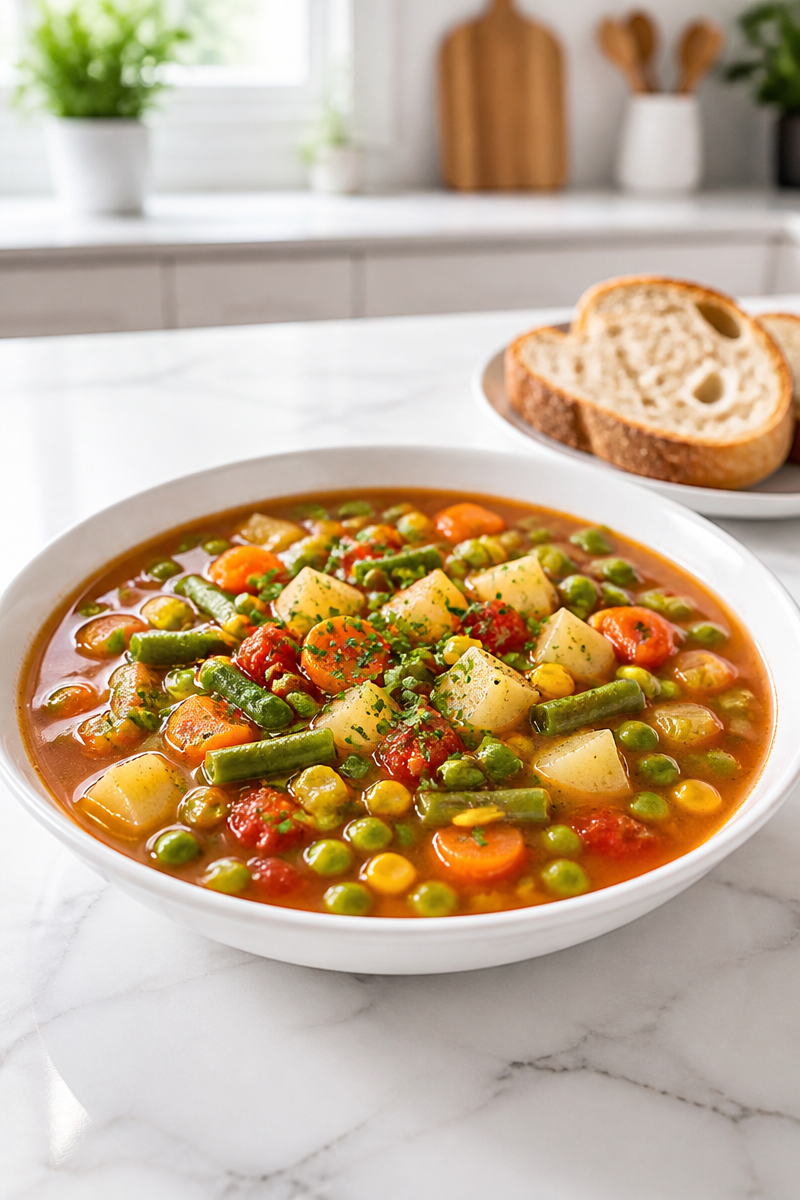 Hearty Homemade Vegetable Soup Recipe