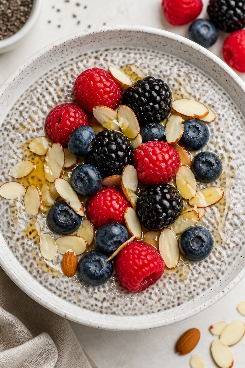 Overnight Vanilla Chia Seed Pudding