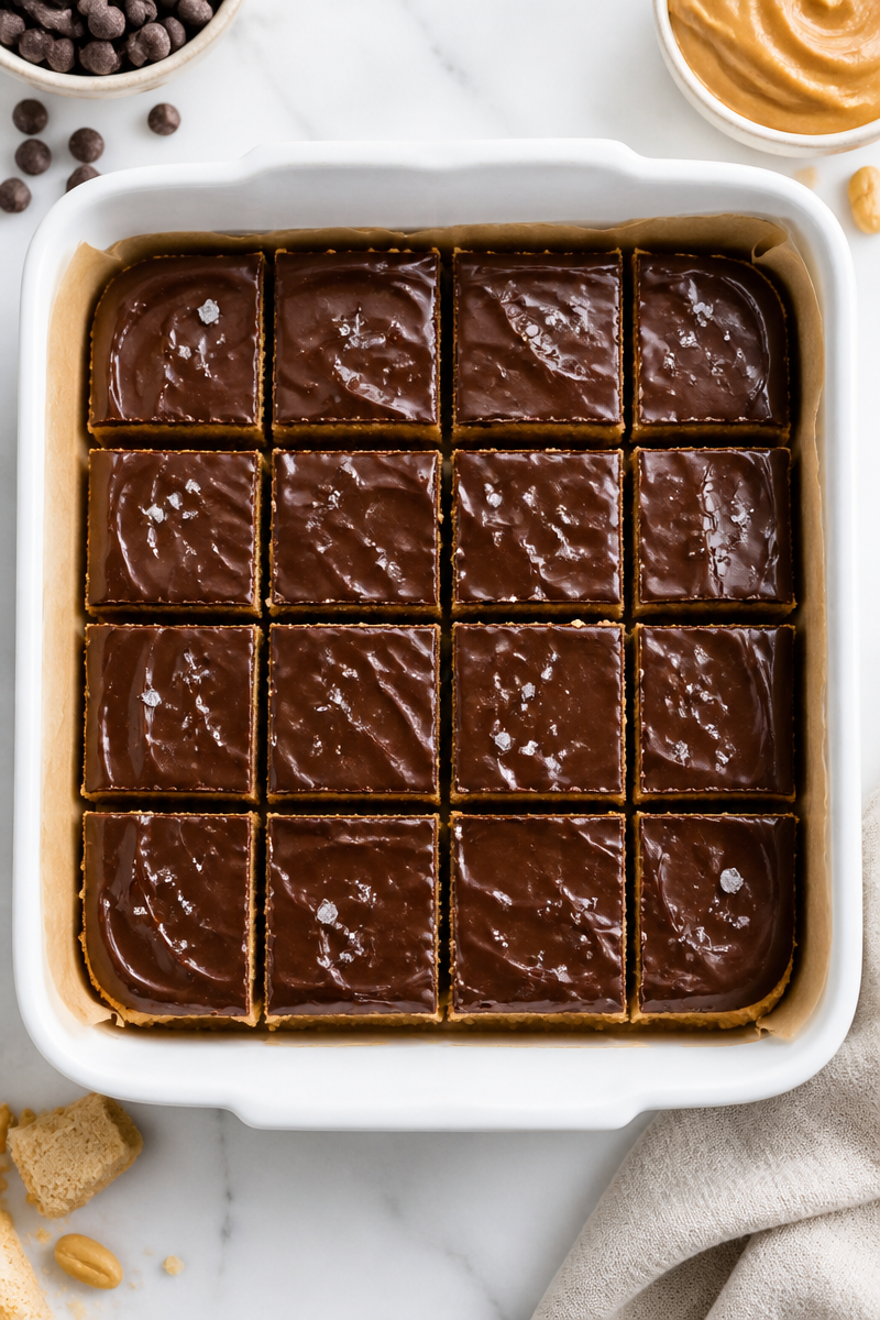 No-Bake Chocolate Peanut Butter Bars