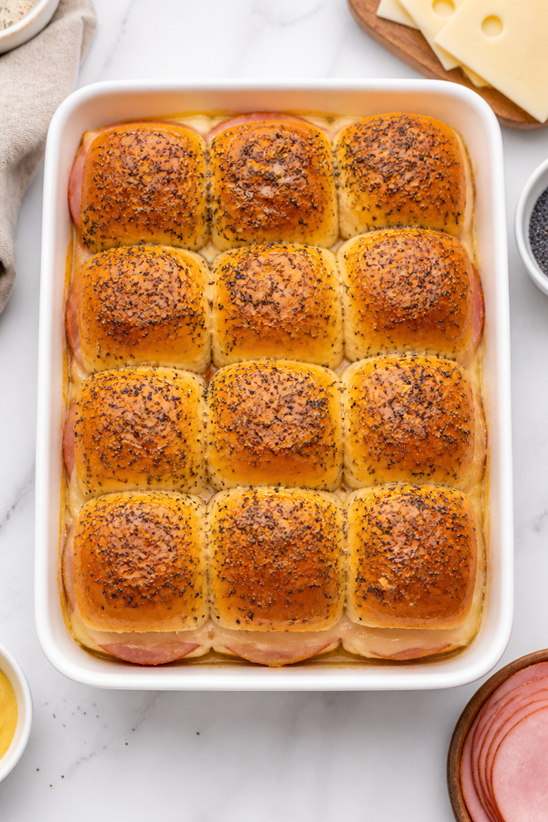 Baked Ham and Cheese Sliders