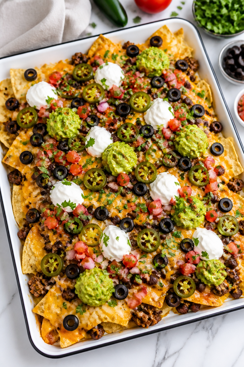 Loaded Nachos for Super Bowl