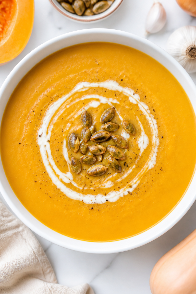 Roasted Butternut Squash Soup Recipe
