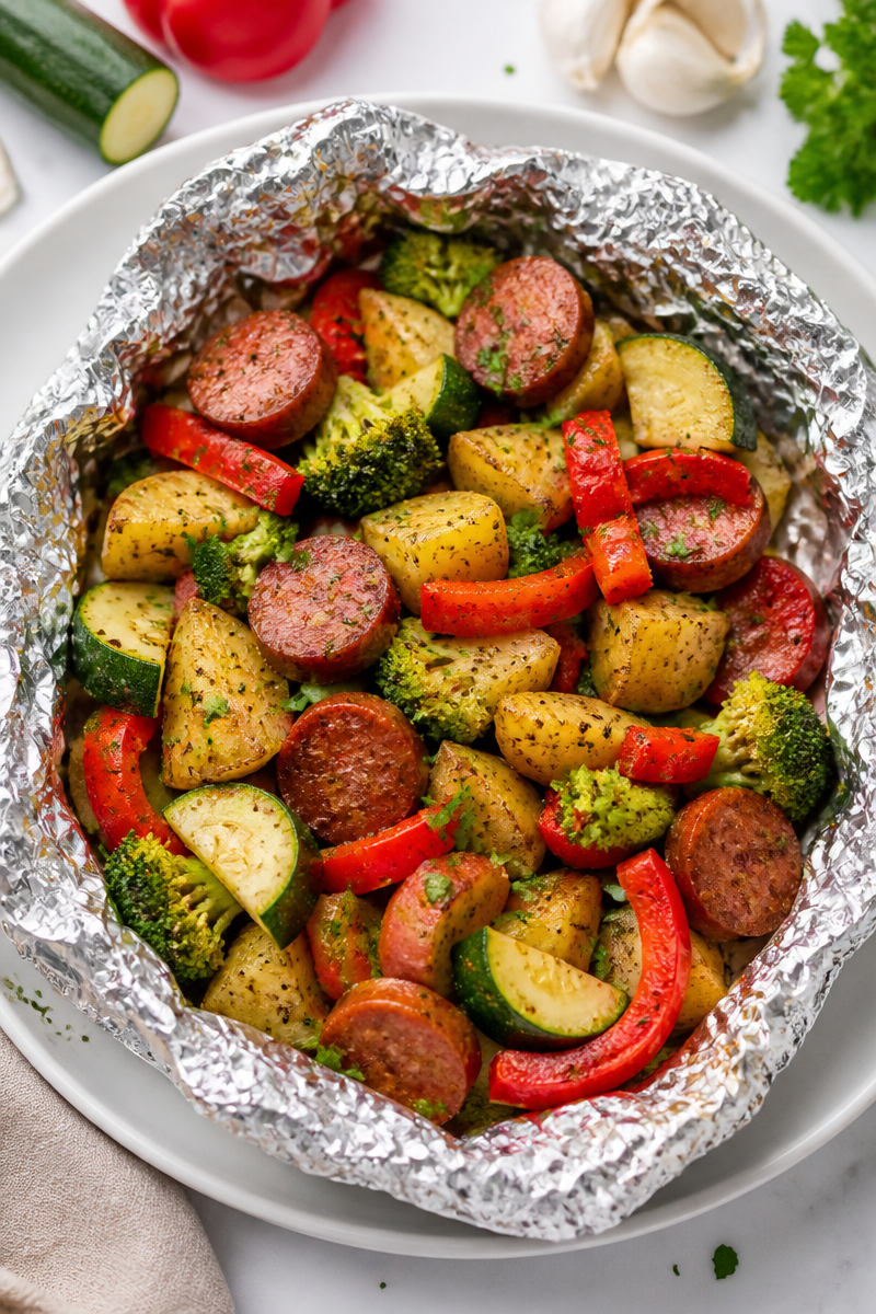 Easy Foil Packet Camping Dinner