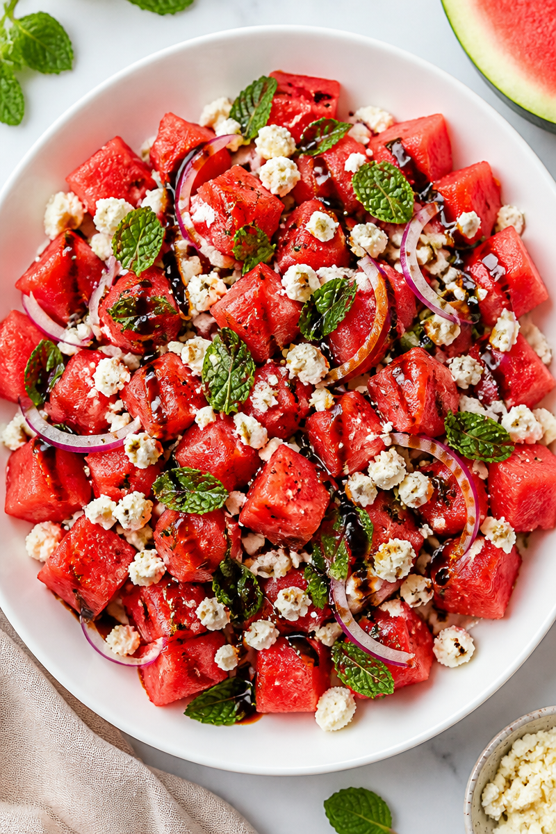 Refreshing Watermelon Feta Mint Salad