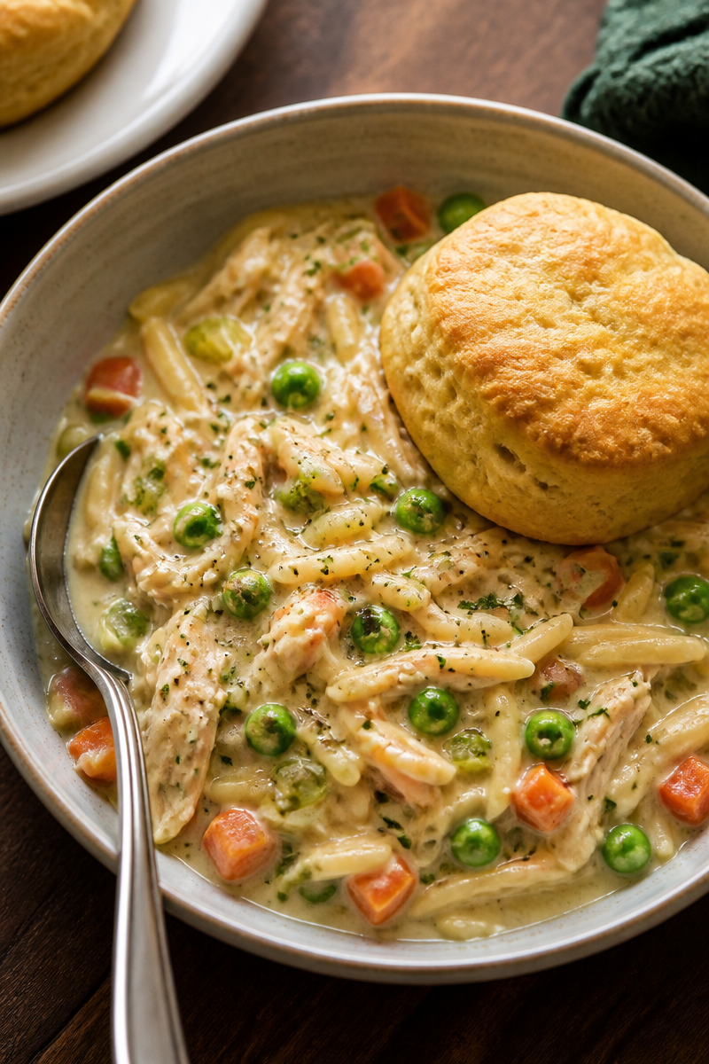 Chicken Pot Pie Orzo