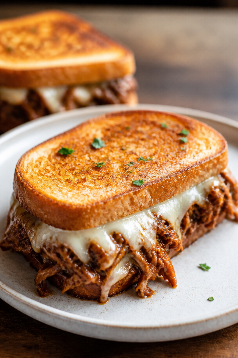 BBQ Chicken Grilled Cheese