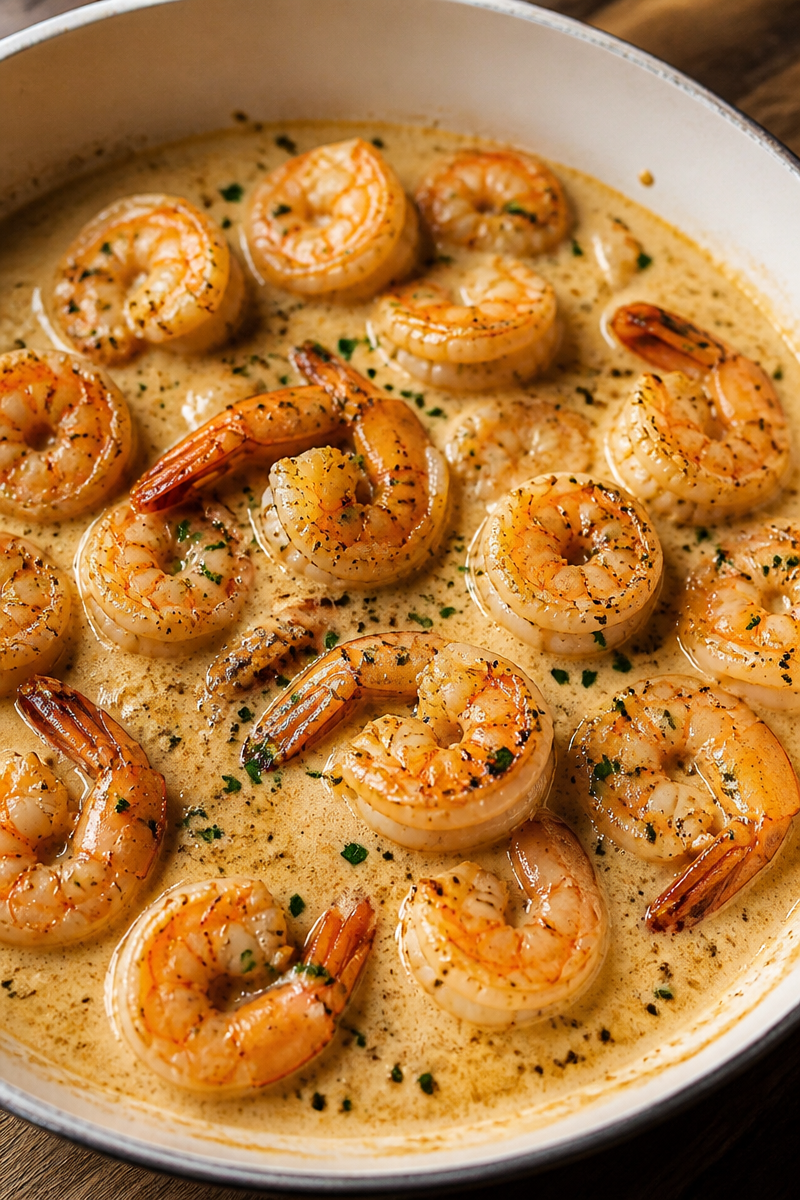 Easy Creamy Garlic Shrimp (15 Minutes)
