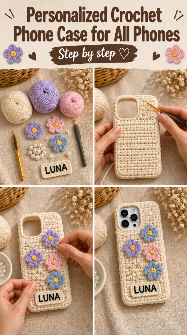 Personalized Crochet Phone Case for All Phones 5 Personalized Crochet Phone Case for Every Phone