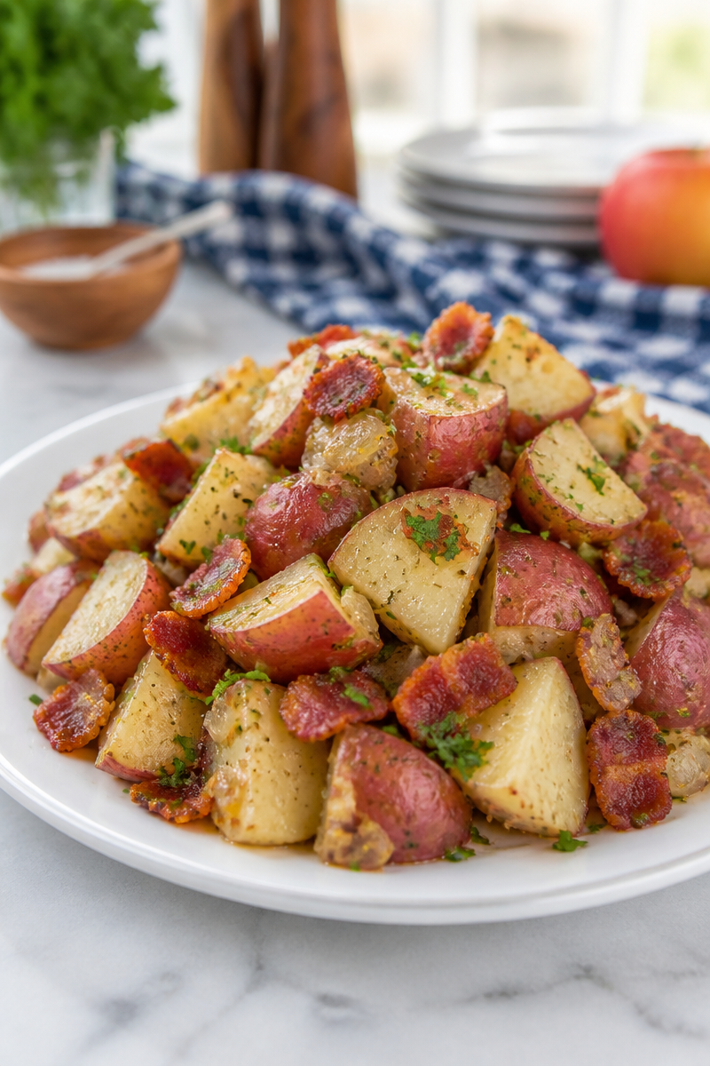 Authentic German Potato Salad Bacon Vinaigrette