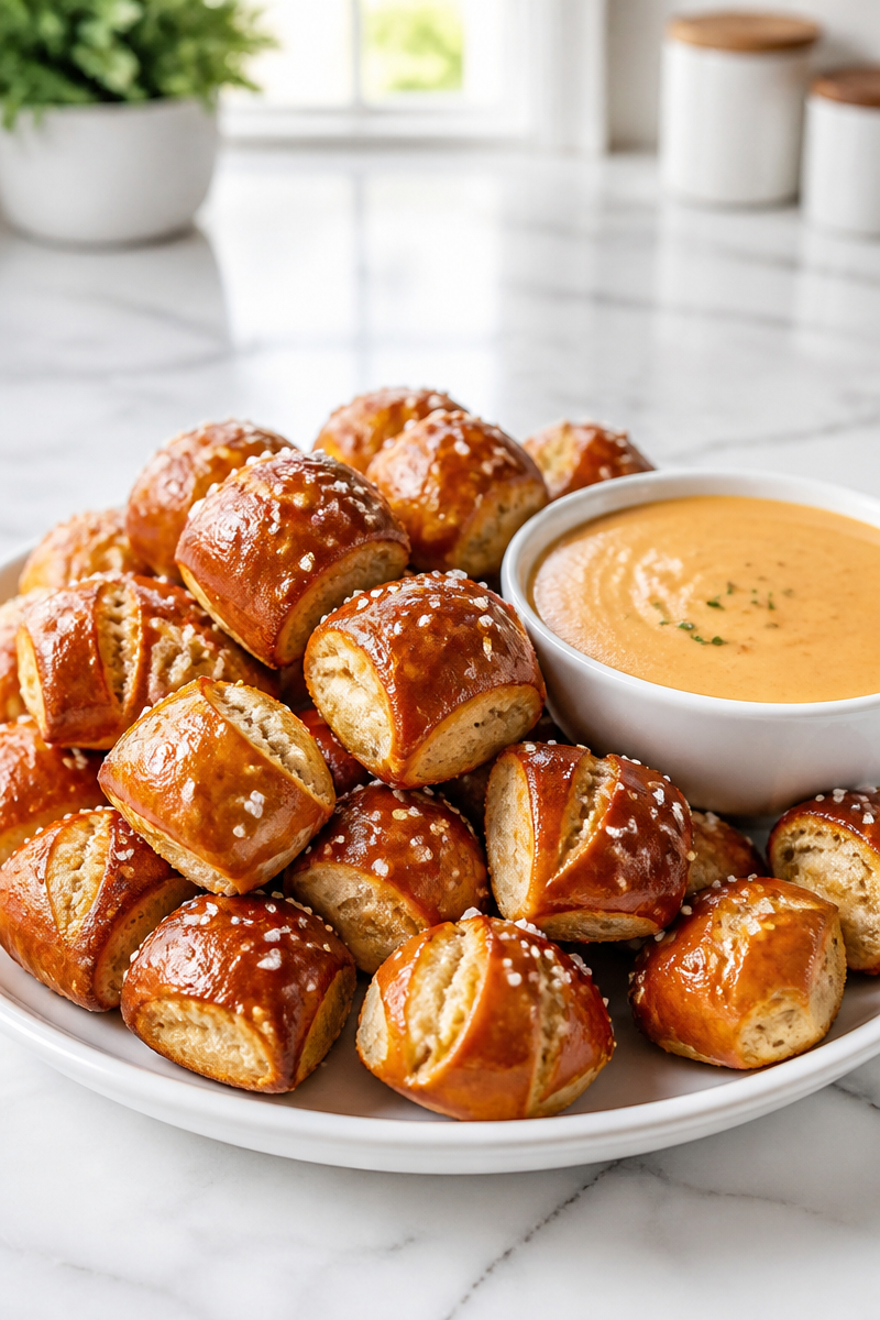 Crispy German Pretzel Bite Beer Cheese
