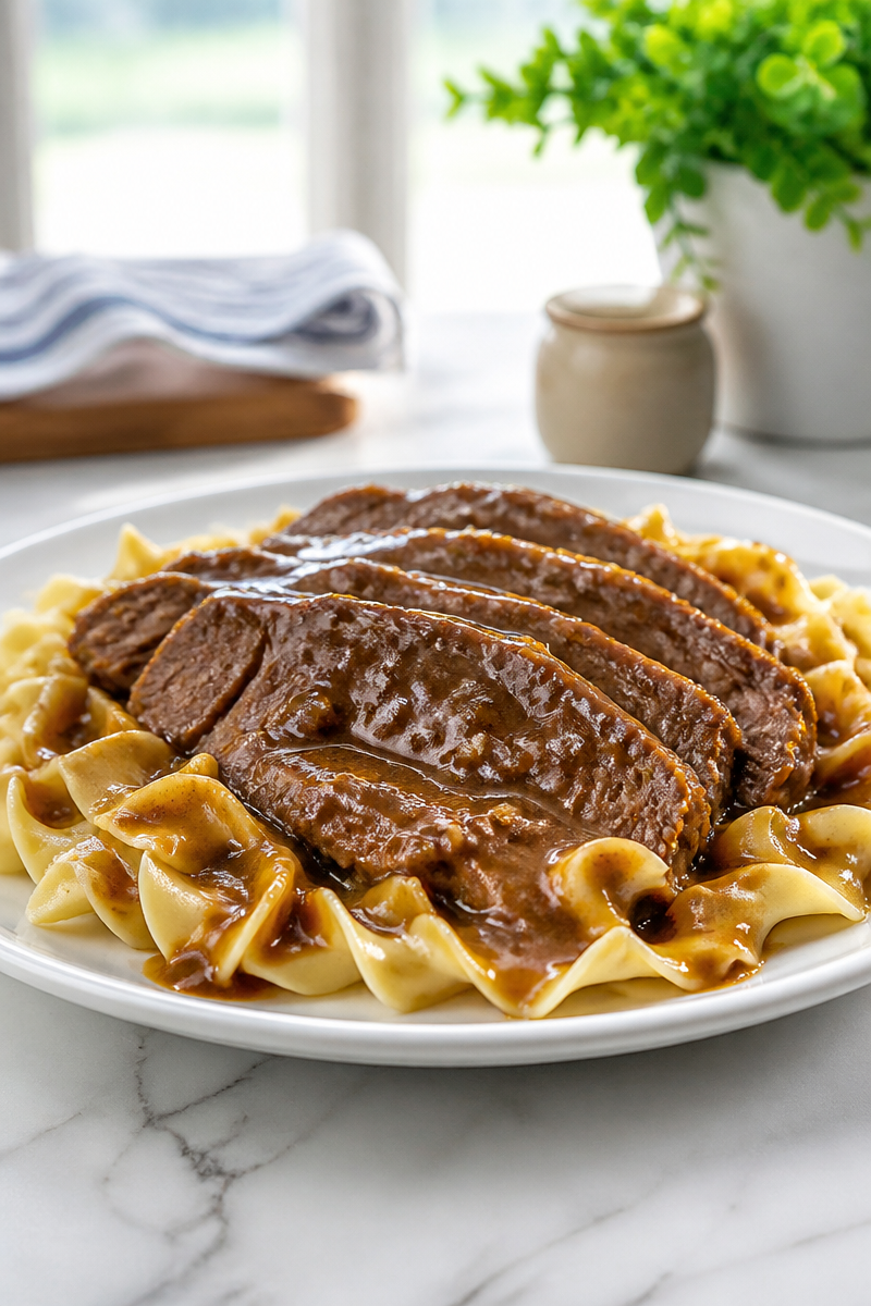 Slow Cooker German Sauerbraten Beef Roast