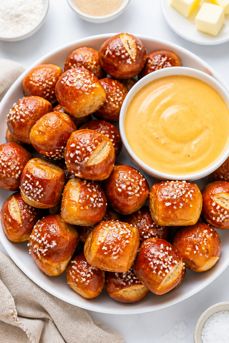 Crispy German Pretzel Bite Beer Cheese