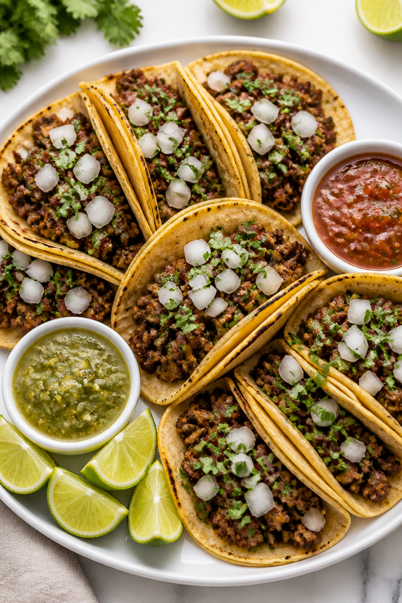 Ground Beef Street Taco Cilantro Lime
