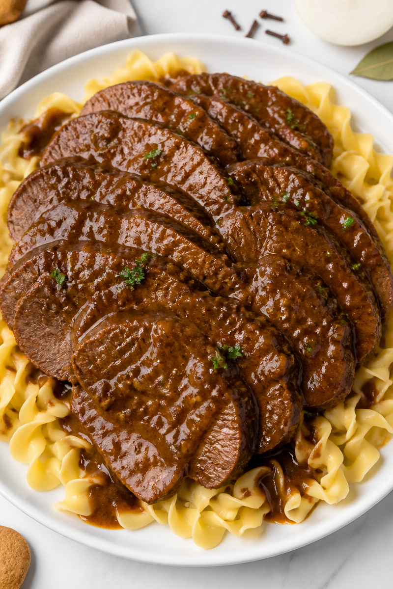 Slow Cooker German Sauerbraten Beef Roast