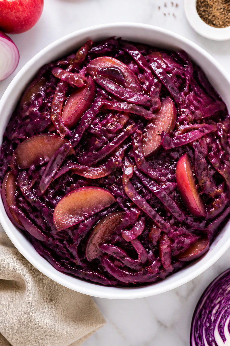 Beer Braised Cabbage German Comfort Side