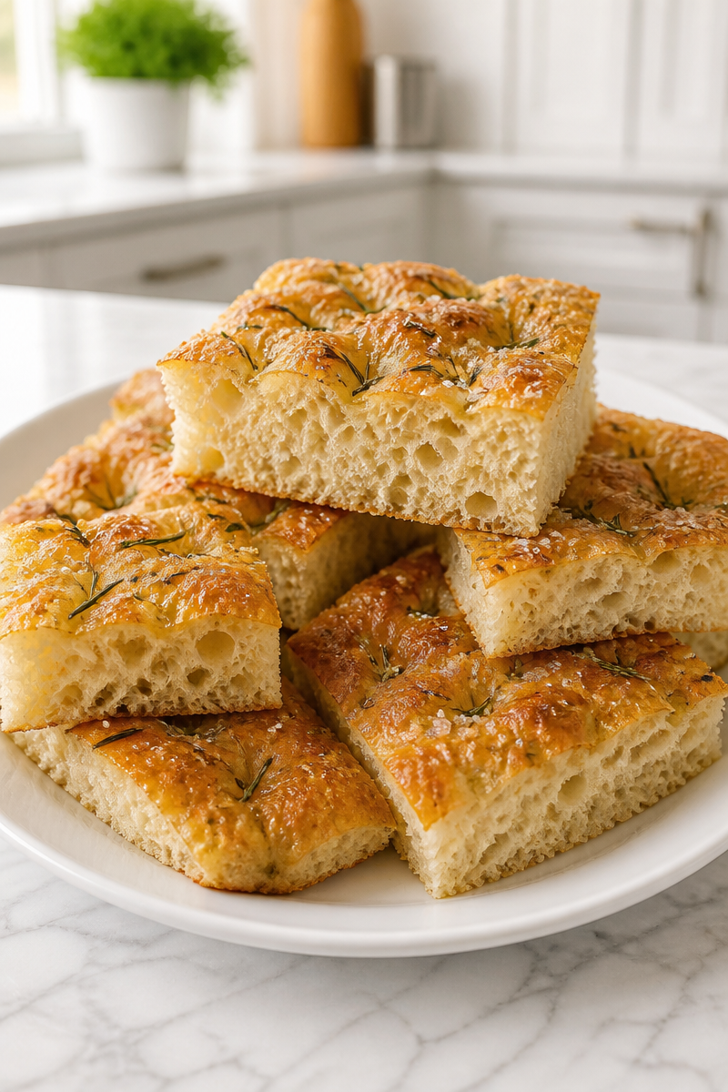Sourdough Focaccia Rosemary Sea Salt