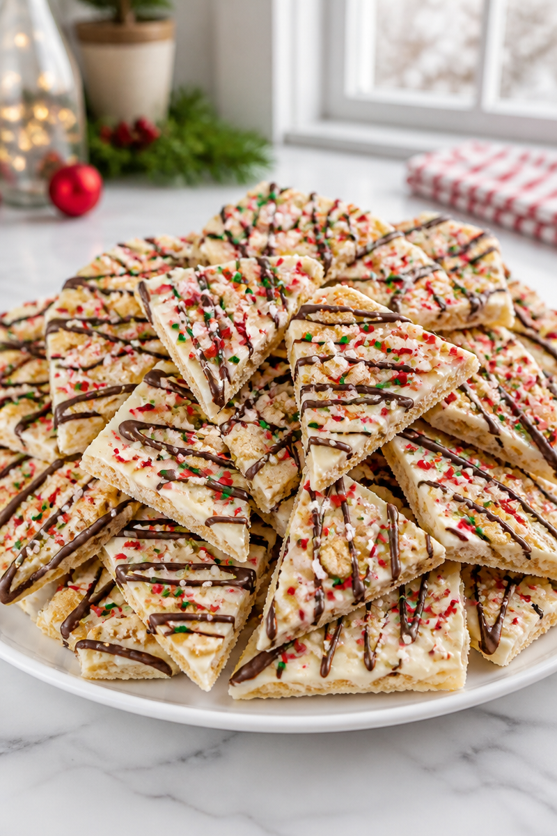 Easy Christmas Cookie Bark Peppermint
