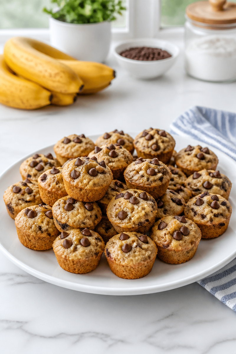 Banana Chocolate Chip Mini Muffin