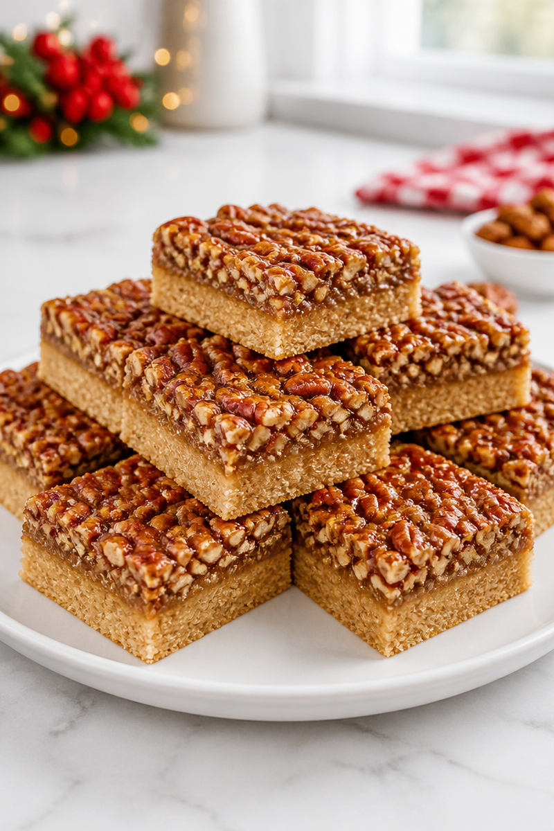 Gluten Free Christmas Pecan Bar