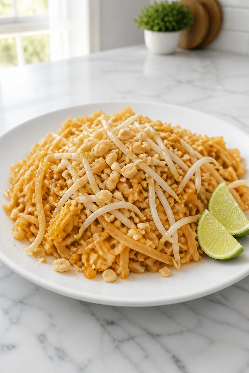 Spaghetti Squash Pad Thai Peanut