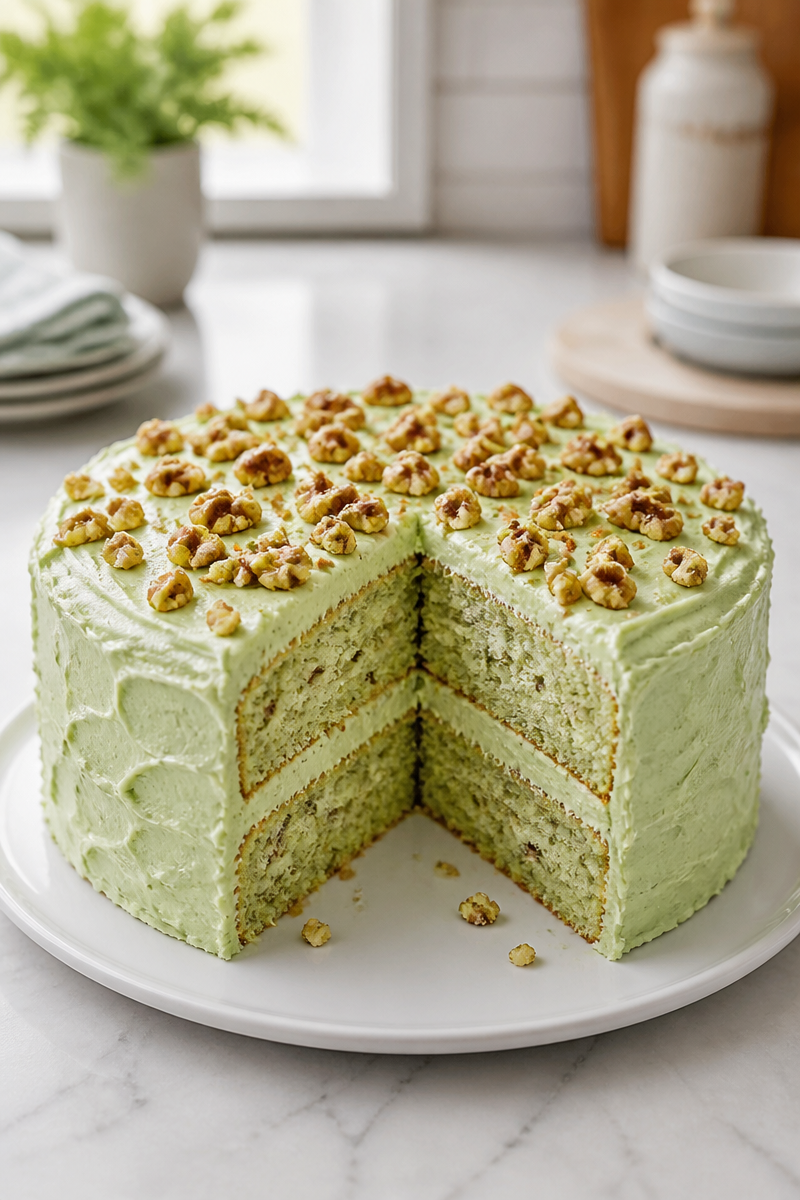 Vintage Watergate Cake Pistachio Pudding