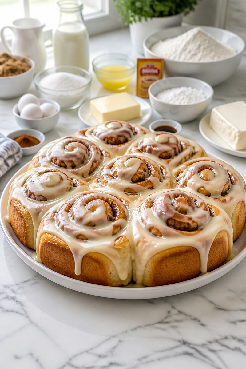 Cinnamon Roll Cream Cheese Icing