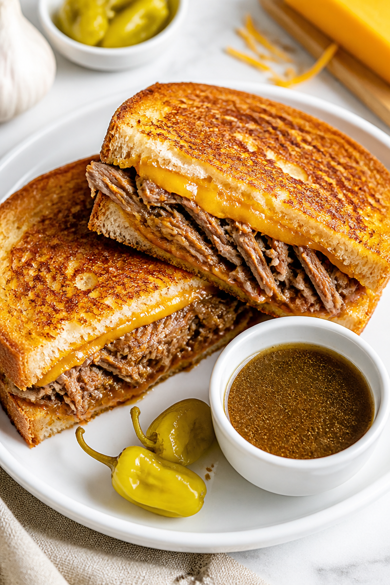 Mississippi Pot Roast Grilled Cheese
