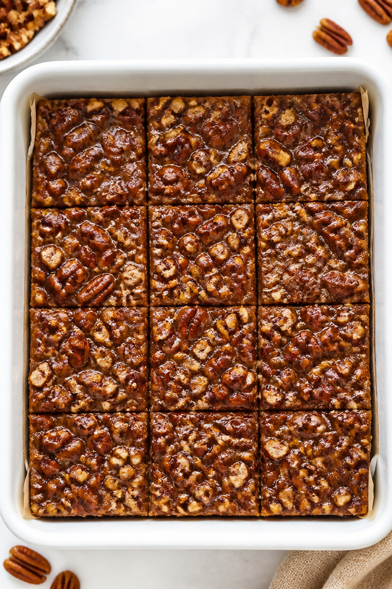 Gluten Free Christmas Pecan Bar