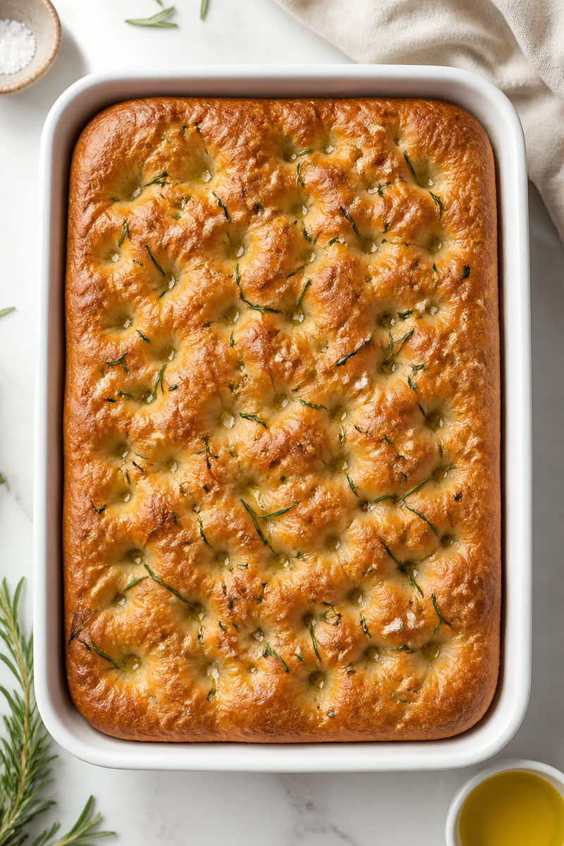 Sourdough Focaccia Rosemary Sea Salt