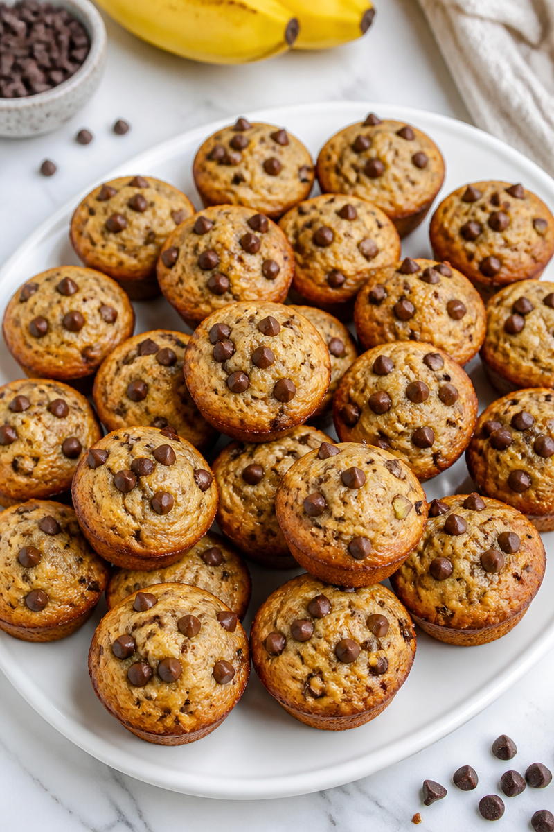Banana Chocolate Chip Mini Muffin